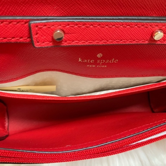 Kate Spade Laurel Way Hot Chili Addison Wallet Bag - Picture 8 of 8
